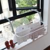 Space Saving Clothes Drying Rack Collapsible Balcony Drying Rack Foldable Clothes Hanger  Bathroom