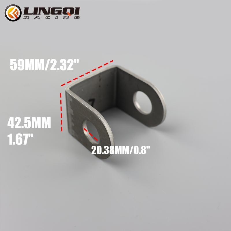 LESQUE Shock Absorber Flat Fork Bracket U-Shaped Fixed Supporting Seat For Motorcycle ATV Dirt Pit Bike Go Kart UTV Buggy