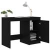 Desk Black 100x50x76 Cm Particleboard
