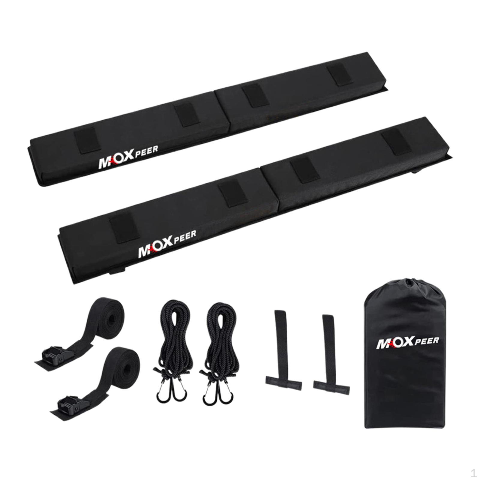 

Car Soft Roof Rack Pads Set with Storage Bag Portable Luggage Carrier System