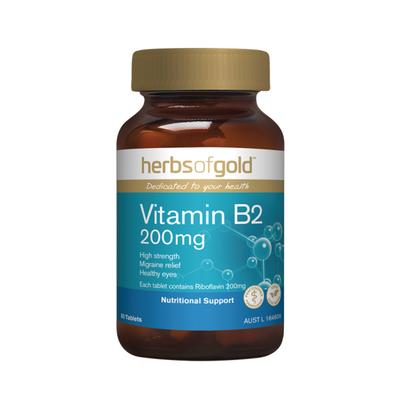 Herbs of Gold Witamina B2 200mg 60t