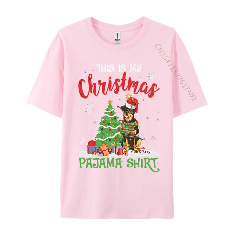 Santa Rottweiler Dog This Is My Christmas T Shirts Unisex Tee Shirts Graphic Unisex Tops Tees Clothes Plain T Shirts Wholesale