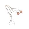 Erdbeer-Kristall-Ohrkabel Reiner High-End Ohrhaken-Ohrringe Quaste Ohrschmuck