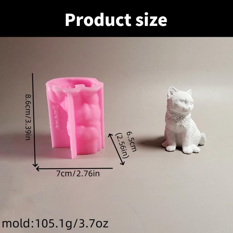 DIY Crafts And Holiday Decorations Mold Multiunctional Cats Shaped Ornaments Mold for Handmade Gift and Home Decors