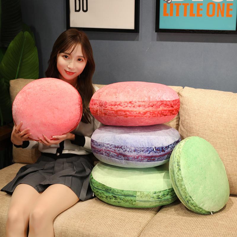 Kreatives Macaron rundes Kissen Plüschtier Heimsofa Kissen Kissen Mädchen Schlafsack Beinteil Stoffpuppe