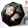 Rose Ring: Moment Reflection Folding Umbrella Travel Suitable for All Seasons Printing Light Sun Umbrella