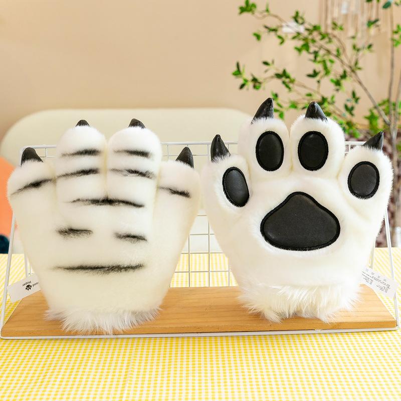 Simulated Tiger Paws Tail Headband Stage Performance Props Zoo Props Tiger Comic Show Modeling Doll