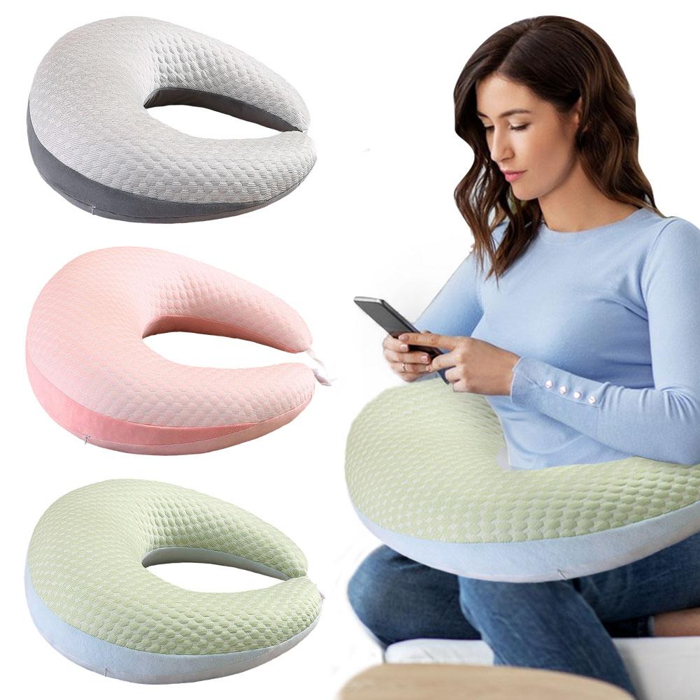 Adult Crocheting Pillow Ergonomic Reading Gaming Pillow Soft Teens Arm Rest Pillow Skin-friendly for Kids Adults Watching TV