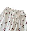 Women's Spring & Fall Cloud Cotton Pajama Set - Lightweight, Sweet Doll Collar, Long Sleeve & Pants with Prints.