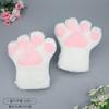 Plush Cat Paw Gloves Lolita Cosplay Costume Cartoon Handwear Soft Furry Fingerless