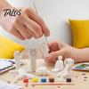 Modernes Zimmerornament 8 Stück Bemalbare Leere 3D-gedruckte Chamäleon-Figuren, DIY Unbemaltes Weißes Modellbausatz mit Malpinseln, Anpassbar