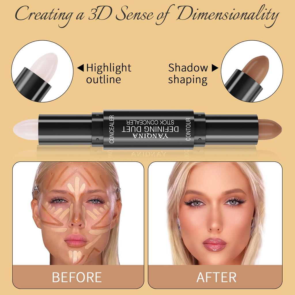 Face Foundation Concealer Pen Long Lasting Dark Circles Corrector Contour Stick Cosmetic Makeup Tools