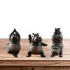 Meditations Clumsy Hippo Figurine Plastic Craft Desktop Shelf Decors Perfect Gift For Meditating Enthusiasts Collectors