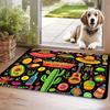 Vibrant Mexican Festival Welcome Doormat for Front Door Floor Mat Home Decor Sombrero and Tequila Graphic Print Stylish Indoor