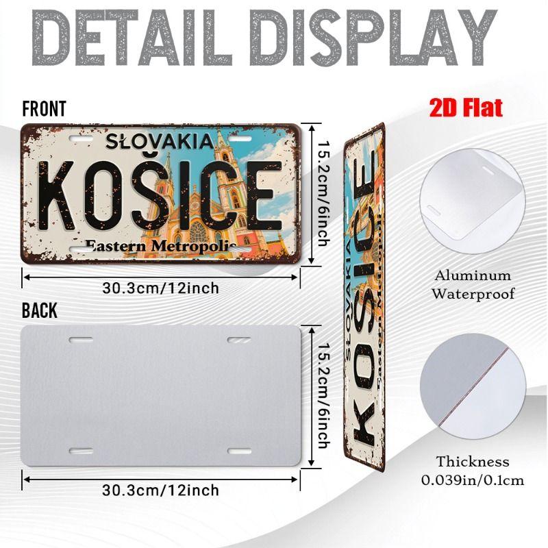 Urban City Theme Metal Tin Sign for Bar Garage Interior