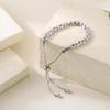 Adjustable Gold Plated Tone Beaded Bracelet Tarnish Resistant Minimalist Fashion Jewelry for Women Daily Wear Gift