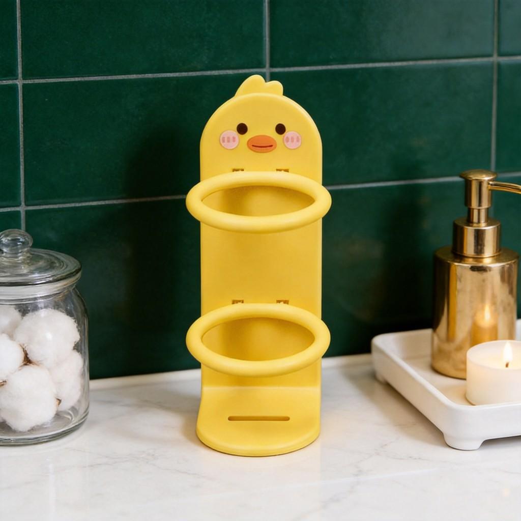 Electric Toothbrush Stand Wall Mount With Storage For Household And Travel