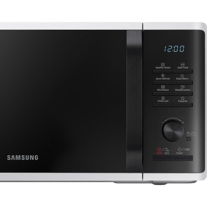 Solo Microwave 23L - SAMSUNG - MS23K3555EW - White - Electronic Control + Button - Keep Warm Function