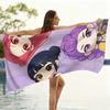 K-pop Anime Girl Beach Towel,Microfiber Soft Absorbent Quick Dry, Oversized for Beach Pool Travel, Cute Idol Print Bath Towel