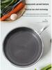 Non-stick Stainless Steel Honeycomb Frying Pan, Flat-bottom, Low Oil Smoke for Frying Steak and Eggs