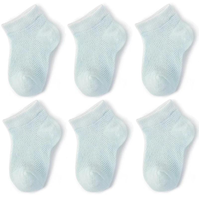 3Pairs/Set Soft Stitch Cute Floor Clothes Stockings Summer Baby Mesh Ankle Short White Sock for Toddler Boys Girls Kids Gifts