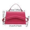 Small Size PU Leather Handbag Solid Color Crossbody Messenger Tote New Women's Shoulder Bag  Work