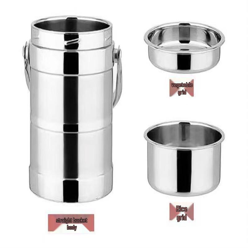 ZISIZ 2.8L Double-Layer Insulated 304 Stainless Steel Lunch Box