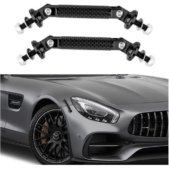 2PCS Bumper Quick Release Fasteners,Carbon Fiber Adjustable Quick Release Bumper Clips,Universal Bumper Holder Automotive Exterior Accessories for