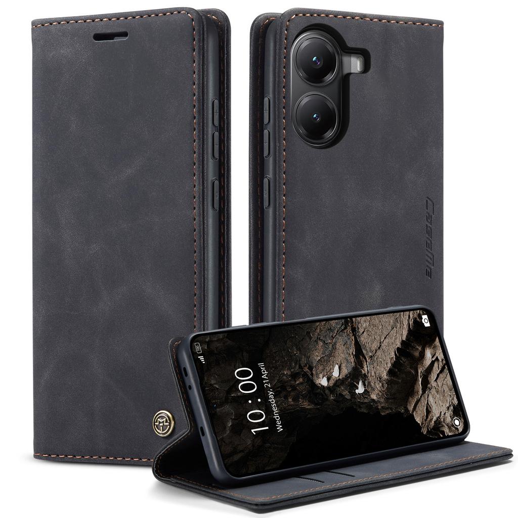 Pro Xiaomi Poco X7 Pro 5G Peněženkové pouzdro CASEME Série 013 PU Kůže Kryt na telefon Stojan