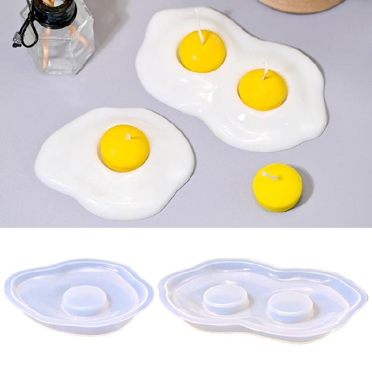 Multifuntional Silicone Mold Eggs Shape Easy Releasing Molds Silicone Texture for Candle Making and Artistic Home Decors