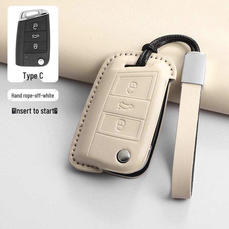 Volkswagen Santana/Lavida/Sagitar/Bora Foldable Key Case - Black, Simple, Fashionable
