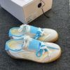 Fashion Advanced Sense Contrasting Color Design Commuter Casual Flat Shoes