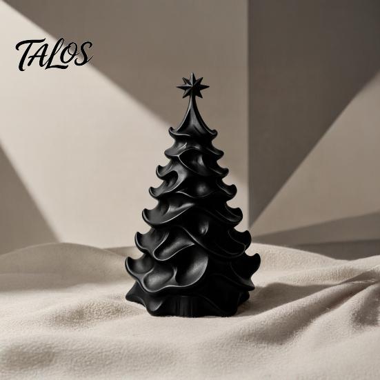 Interior Decorative Accents 3D Printed Christmas Tree Ornament, Modern Minimalist Tabletop Decor Holiday Gift for Friends Home Office Display, Festive