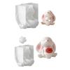 Artistic Rabbit And Flower Vase Silicone Mold Handmade Jewelry Making Supplies For DIY Resin Decoration Projects