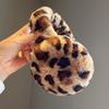 Collapsible Leopard Ear Warmer Thickened Winter Earmuffs Fashion Ear Cover  for Women Girls