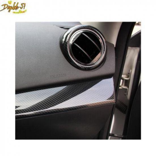 ABS Carbon Fiber Style  Interior Side Vent  Cover Trim New For Mazda 3 2010-2013