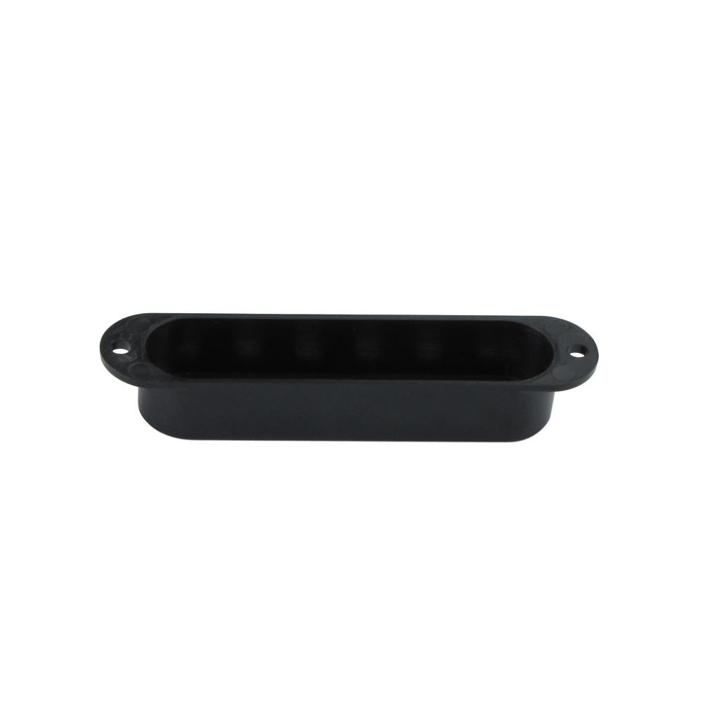FLEOR 3pcs Black Guitar Pickup Covers Single Coil Cover Plastic For ST Electric Guitar