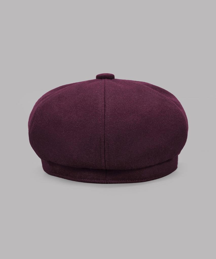 Maia Wool Baker'S Hat - Wine