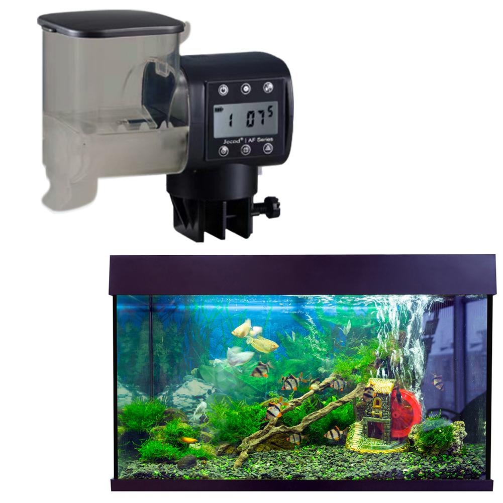 Fish Food Dispenser with Timer Fish Tank Feeder Auto Fish Food Dispenser for Aquarium Small Tank Turtle Betta Koi