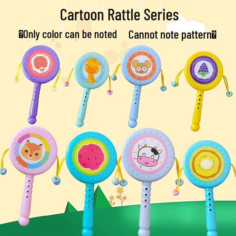 

Ручной детский волновой барабан и прорезыватель-погремушка для новорожденных (0-12 месяцев)