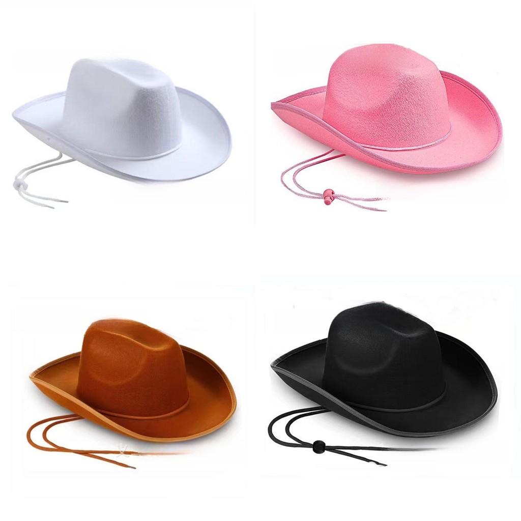 Color Cowboy Solid Hat Costume Prop Sewing Craft Party Gift Friends Supplies