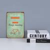 Fahrrad fahren Schilder Blech Metall Retro Plakette Dekoration Fahrradladen Bar Pub Club Café Vintage Wandkunst Eisenmalerei Poster 20x30cm