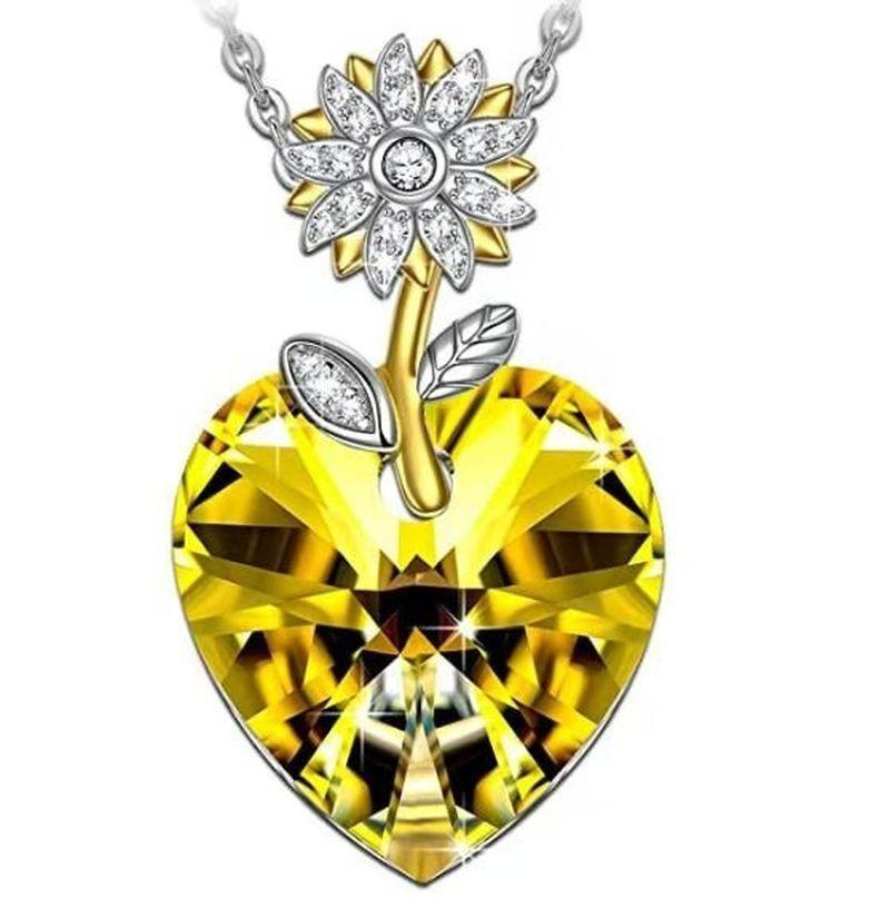 Buy Exquisite Fashion Crystal Sunflower 