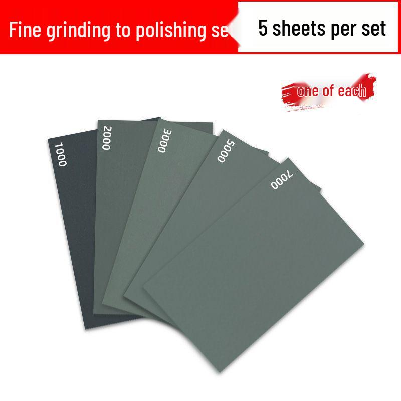 Multipurpose Wet Sandpaper Set for Polishing: Car, Jade, Amber, Wood, Metal, Wall, Billiard Cues