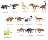 Diorama Animal Dinosaur Model Figures: Tyrannosaurus, Mosasaurus, and Ankylosaurus (Dinosaurs (12 pcs.))