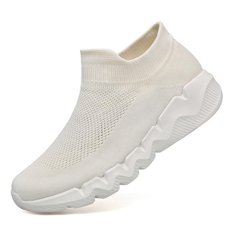 Fashion Red Sneakers Male Size 35-48 Breathable Knit Socks Shoes Woman Slip-On Platform Women's Sports Shoes Zapatillas De Mujer