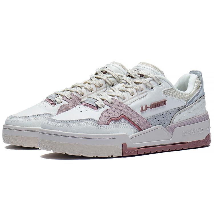 New LiNing 001 Cushioning, Slip Resistant, And Abrasion Resistant Low Top Skateboard Shoes Women's Purple AZGS092-3