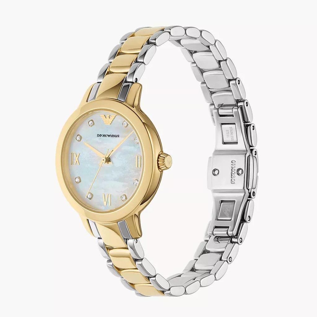 Emporio Armani AR11513 Three-Hand Two-Tone Ladies Watch