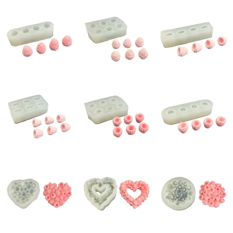 Creative Heart Shape Raspberry Cake Molds Durable Silicone Safe Silicone Dessert MoldFor Professional Bakers