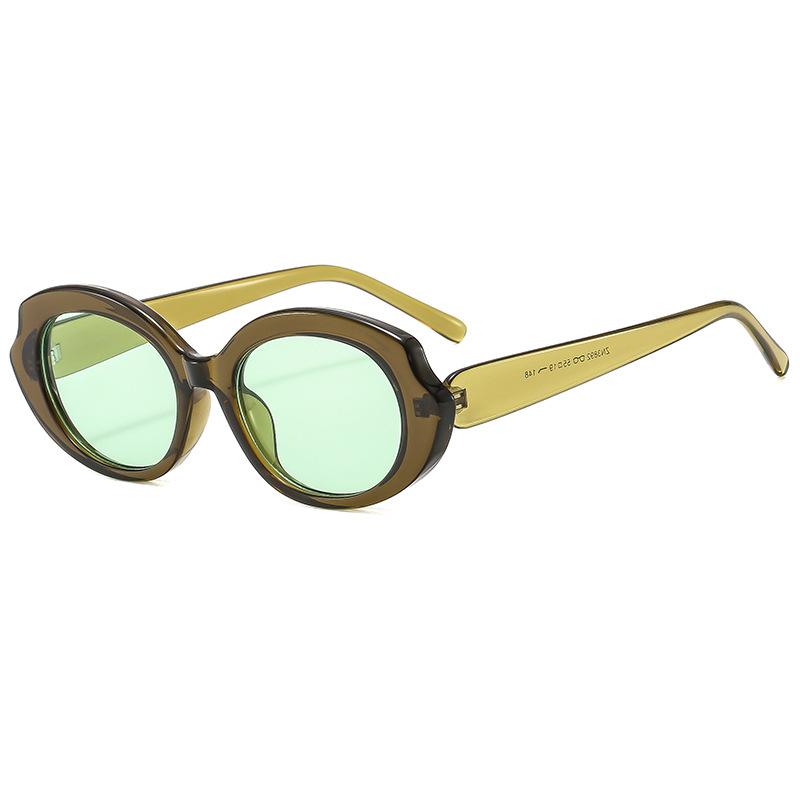 

Ретро маленькая оправа овальные солнцезащитные очки мужские модные солнцезащитные очки женские вогнутые очки для уличной фотографии